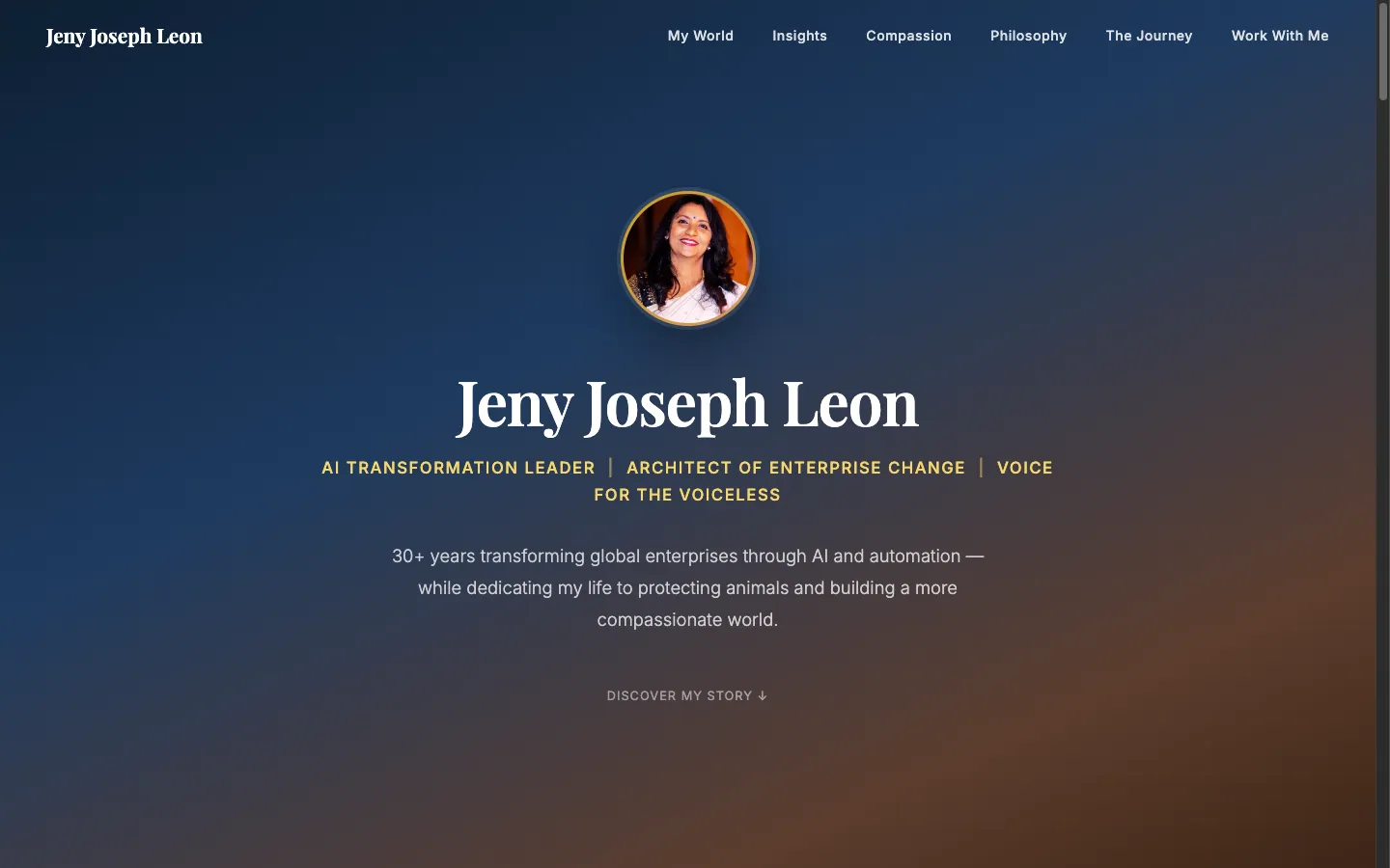 Jeny Joseph Leon homepage