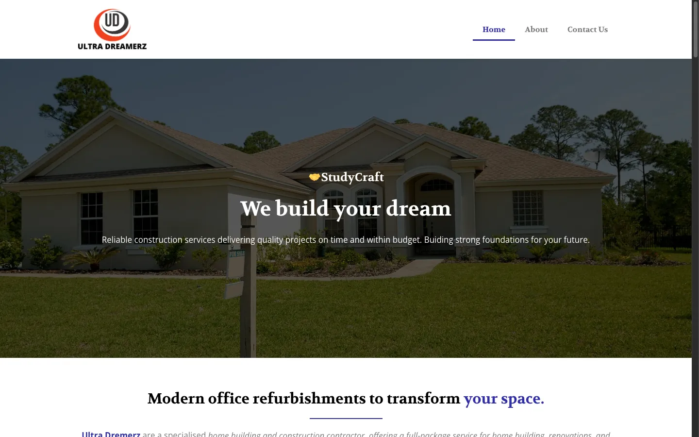 Ultra Dreamerz homepage